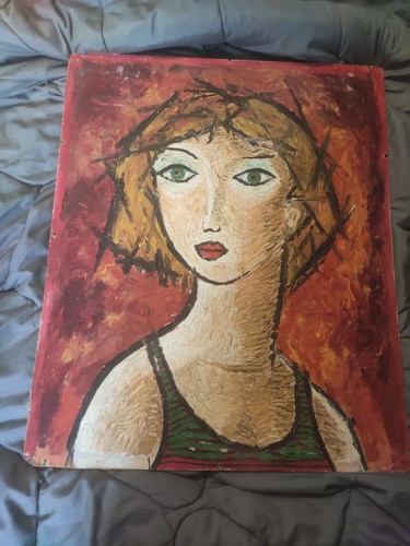 Ancien tableau huile sur - tableau,