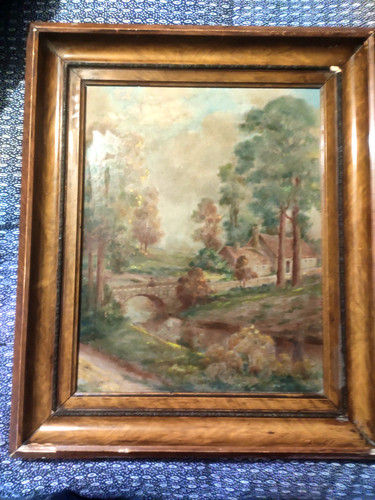 Trés ancien tableau huile - tableau, sur