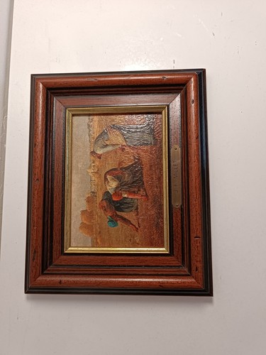 Tableau ancien huile - , sur