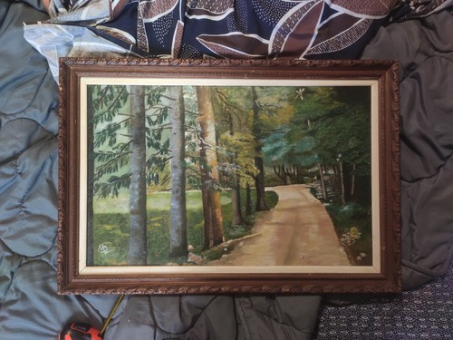 Tableau ancien huile - tableau, sur