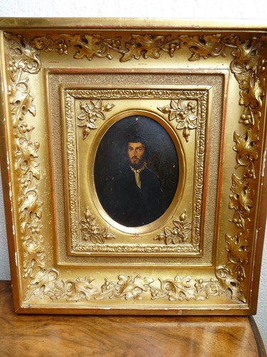 Tableau ancien huile - , bois