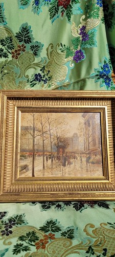 Tableau ancien huile sur bois - ancien,