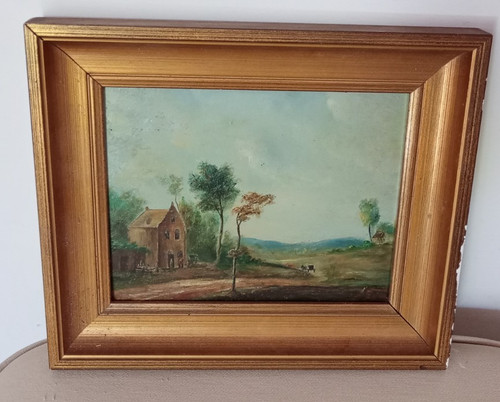 Tableau ancien peinture sur